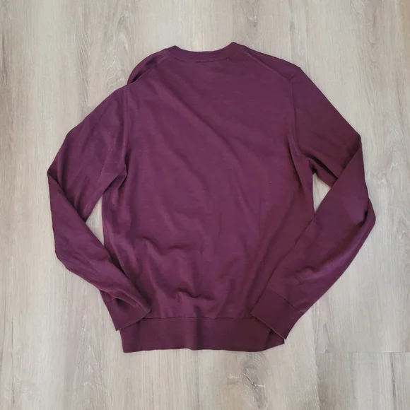 Paul Smith Wool Maroon V-Neck Sweater